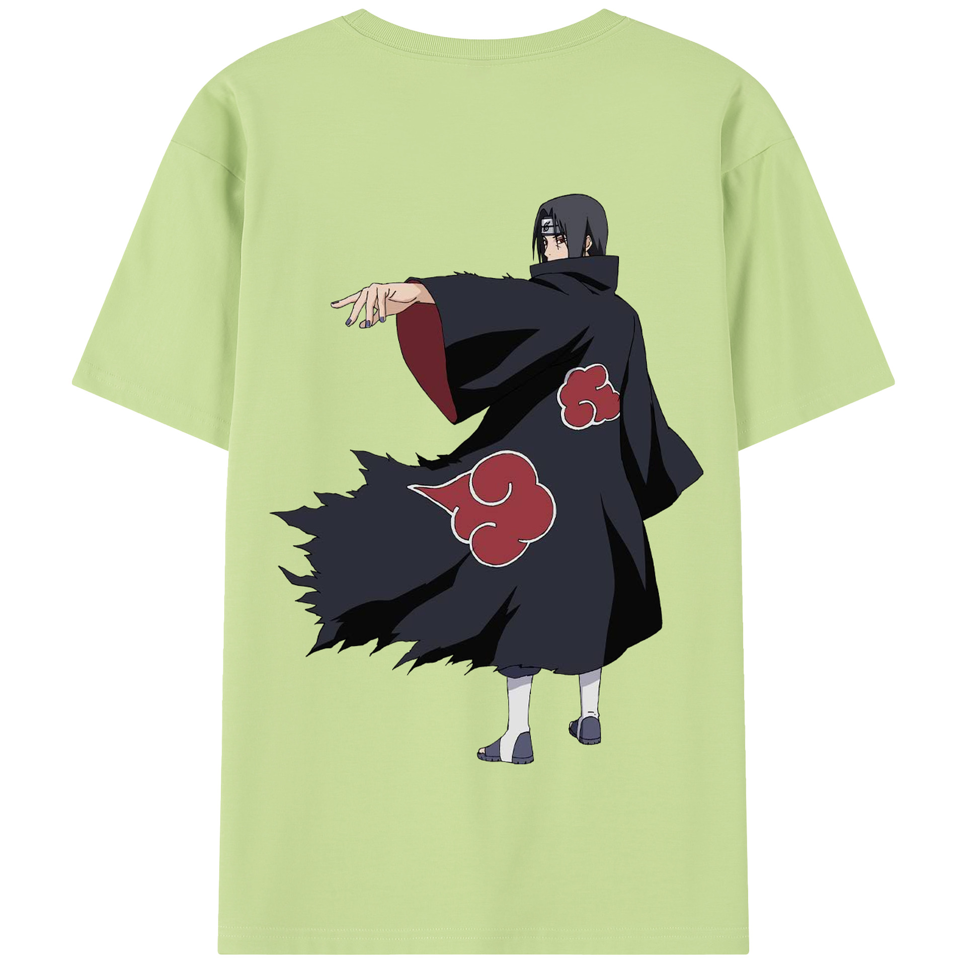 （画像用） NARUTO -ナルト- うちは イタチ Uchiha Itachi 綿100％半袖Tシャツ（背面プリント）